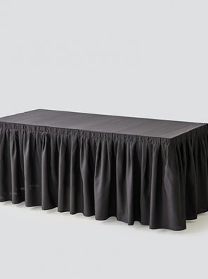 melni balti galda svārki taisnstūra galdam sia edwell tekstila noma